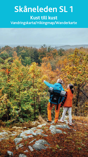 Detaljerad karta i skala 1:50 000 &ouml;ver SL1 Kust till Kust