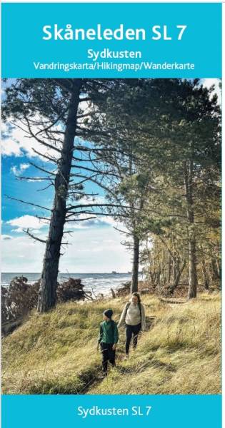 Detaljerad karta i skala 1:50 000 &ouml;ver delleden SL7 Sydkust